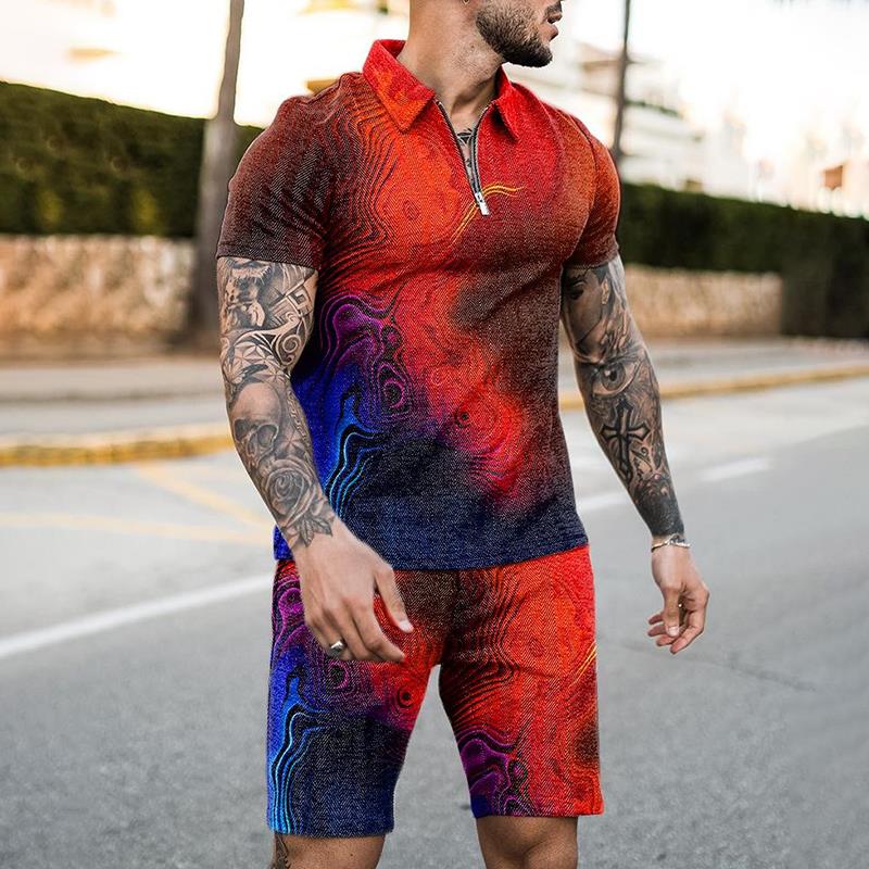 Summer Clothing Styles - Letni Zestaw: Koszulka Polo z Zamkiem