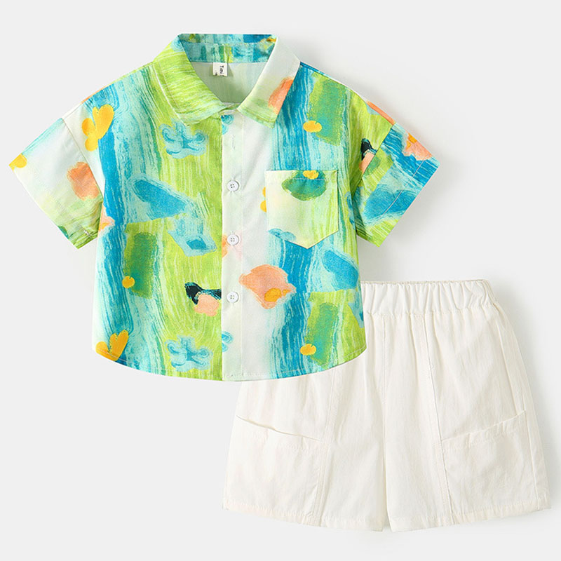 Summer Clothing Drawing For Kids - 2 częściowe zestawy letnie ubrania dla