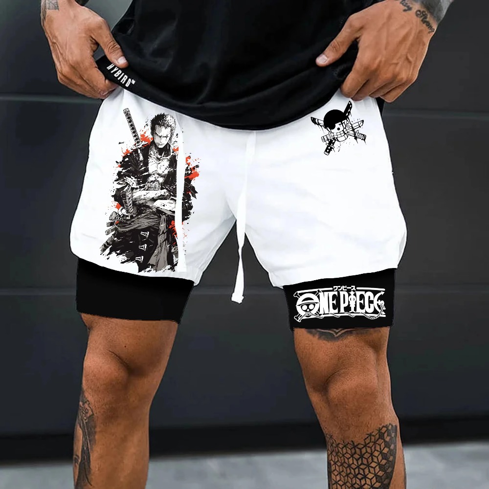 Summer Clothing Layering - Bandai One Piece Luffy Drukowane Dwustronne