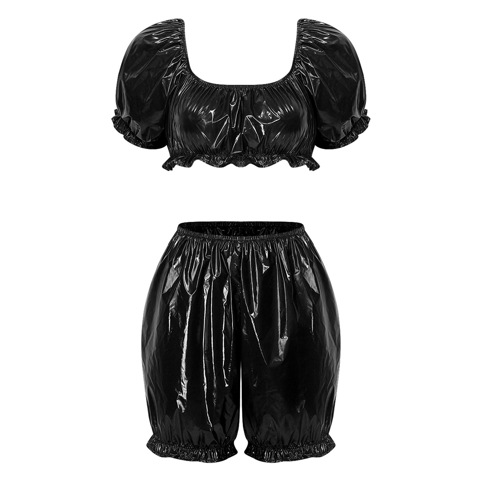 Summer Clothing For Petite Women - Damskie stroje klubowe z imitacji mokrej