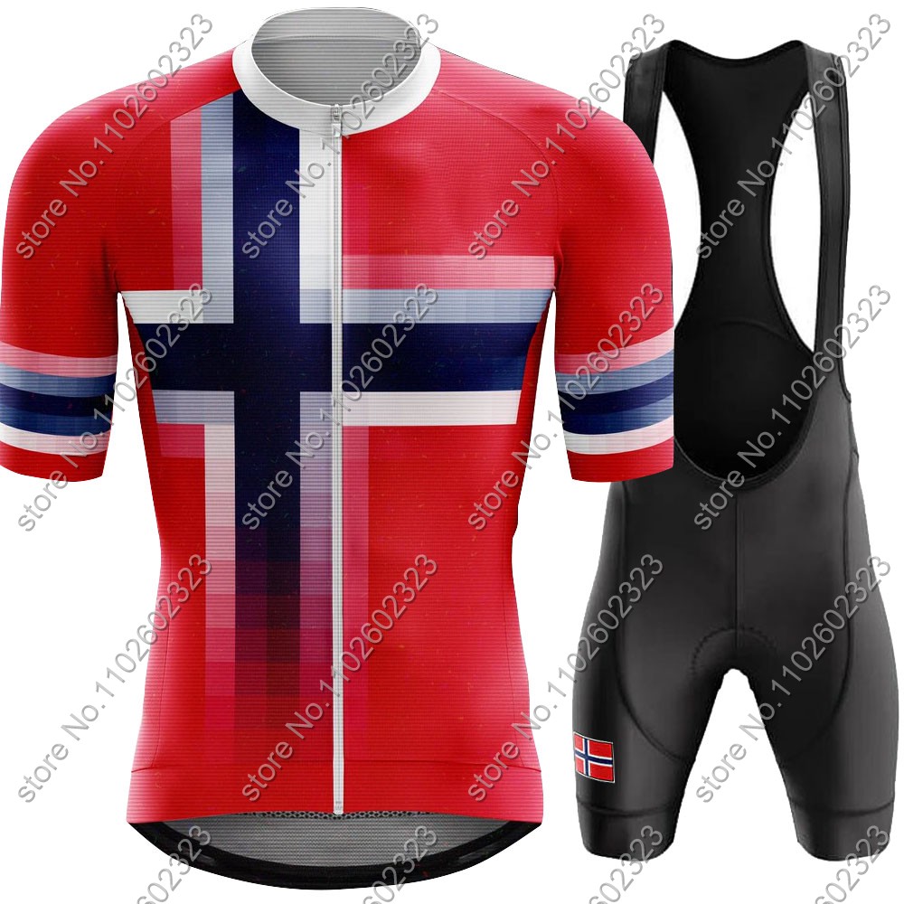 Summer Clothing Men Sale - 2024 Norway kolarska koszulka narodowa zestaw