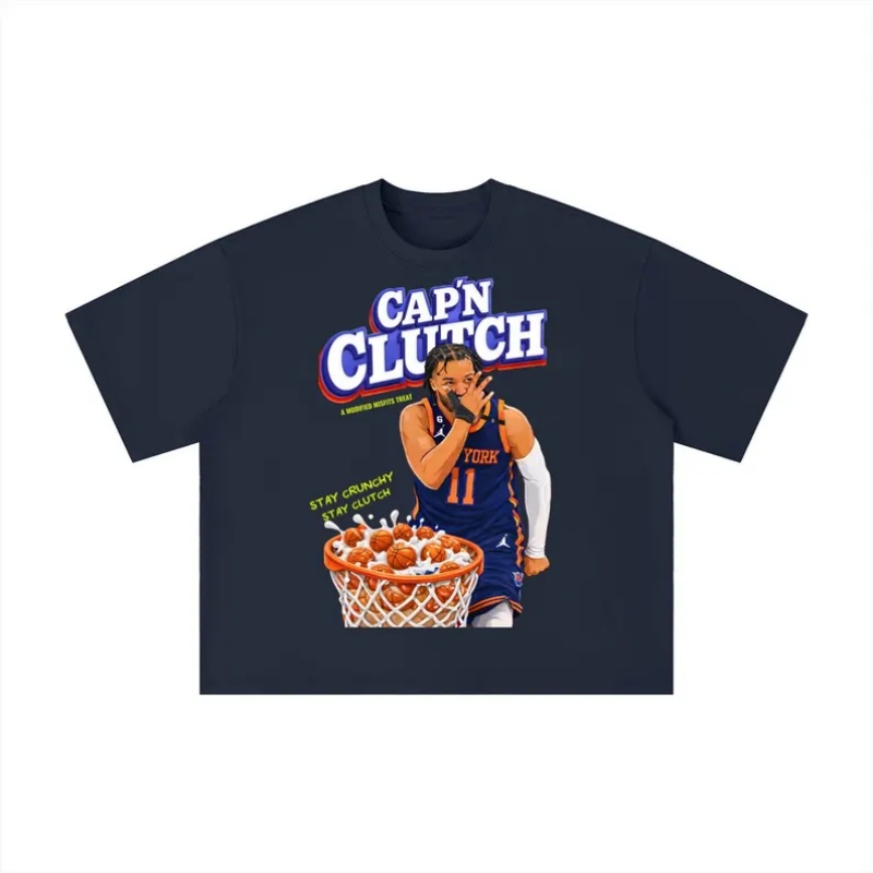 Summer Clothing Nyc - CAPN CLUTCH Knicks T-Shirt Męski i