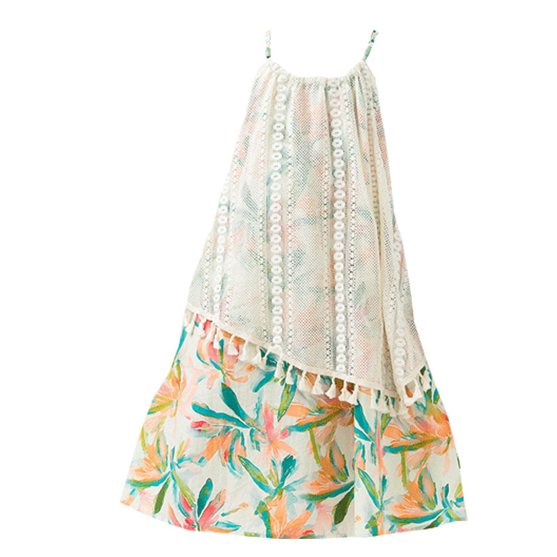 Sukienki dziewczęce z frędzlam – Summer Clothing Drawing For Kids recenzja i cena