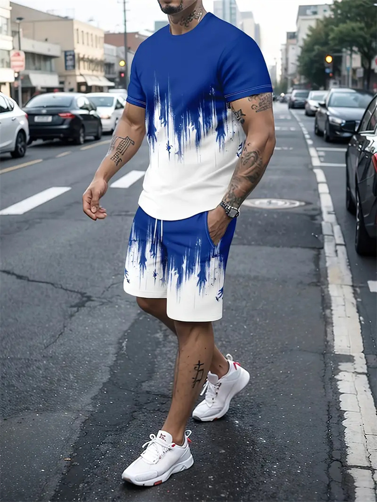Męski Damski Gradientowy T-shi – Summer Clothing Styles recenzja i cena
