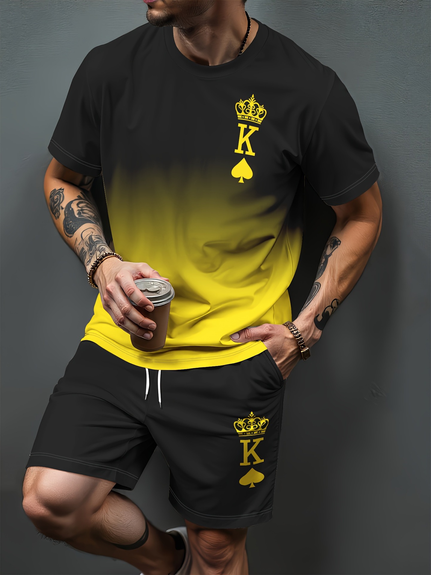 Gradientowy wzór liter, druk 3 – Summer Clothing Styles recenzja i cena