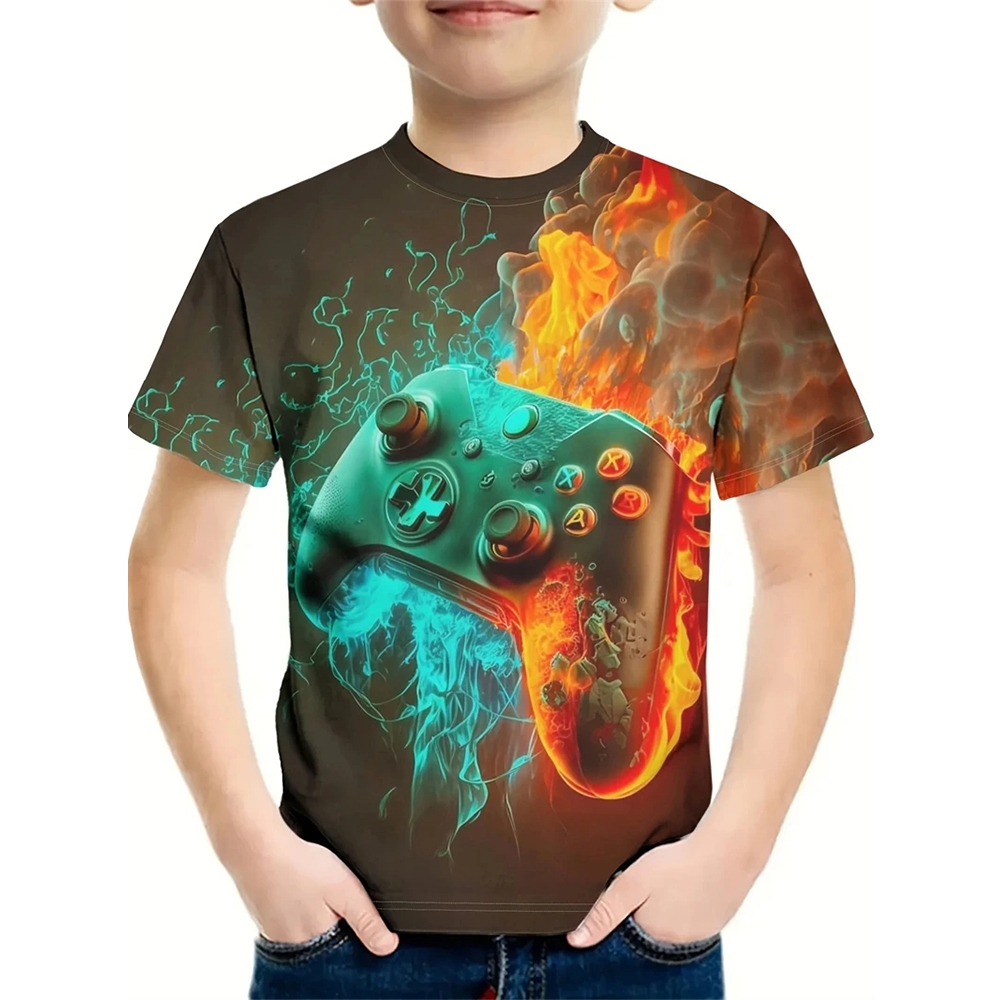 T-Shirt dla chłopca z nadrukie – Summer Clothing Drawing For Kids recenzja i cena