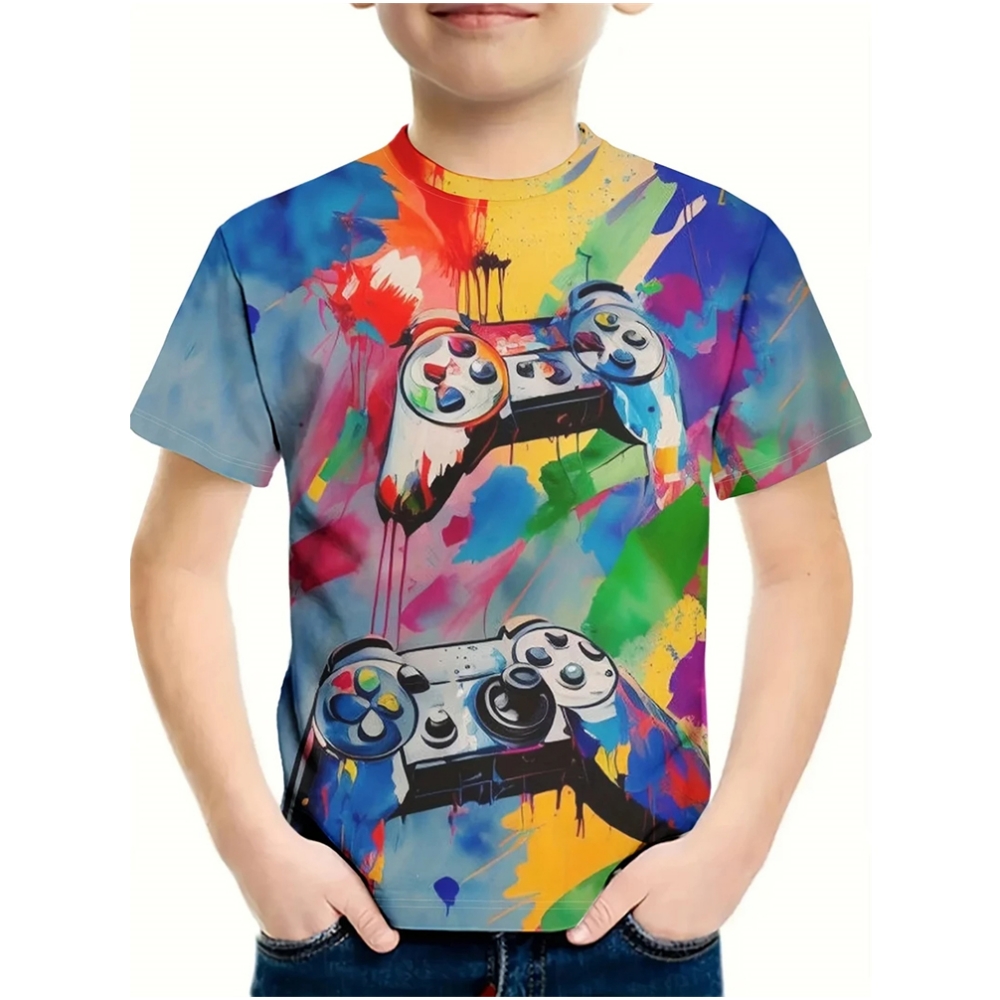 T-Shirt dla chłopca z nadrukie – Summer Clothing Drawing For Kids recenzja i cena