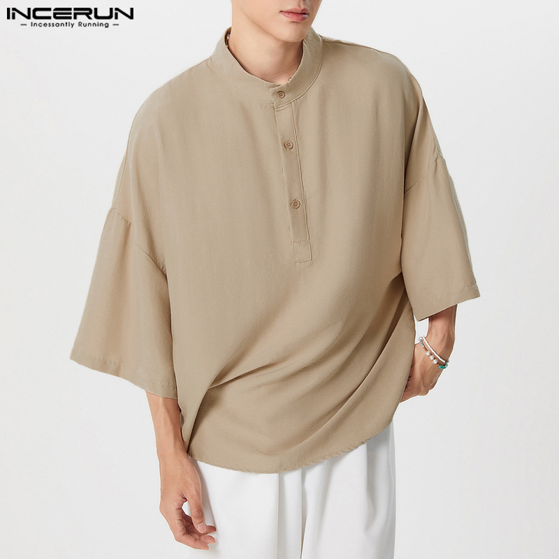INCERUN Męska Koszula Jednolit – Summer Clothing Colors 2026 recenzja i cena