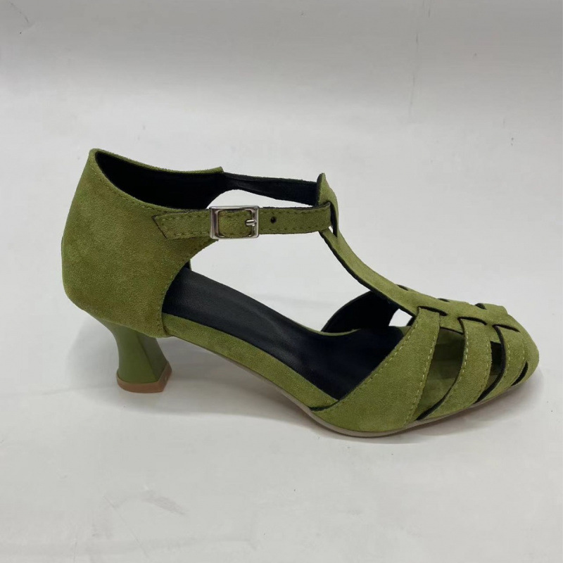 Damskie zielone zamszowe sanda – Summer Clothing Elegant recenzja i cena