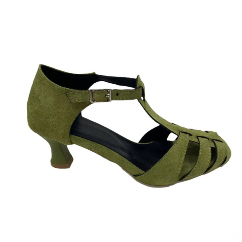 Damskie zielone zamszowe sanda – Summer Clothing Elegant recenzja i cena