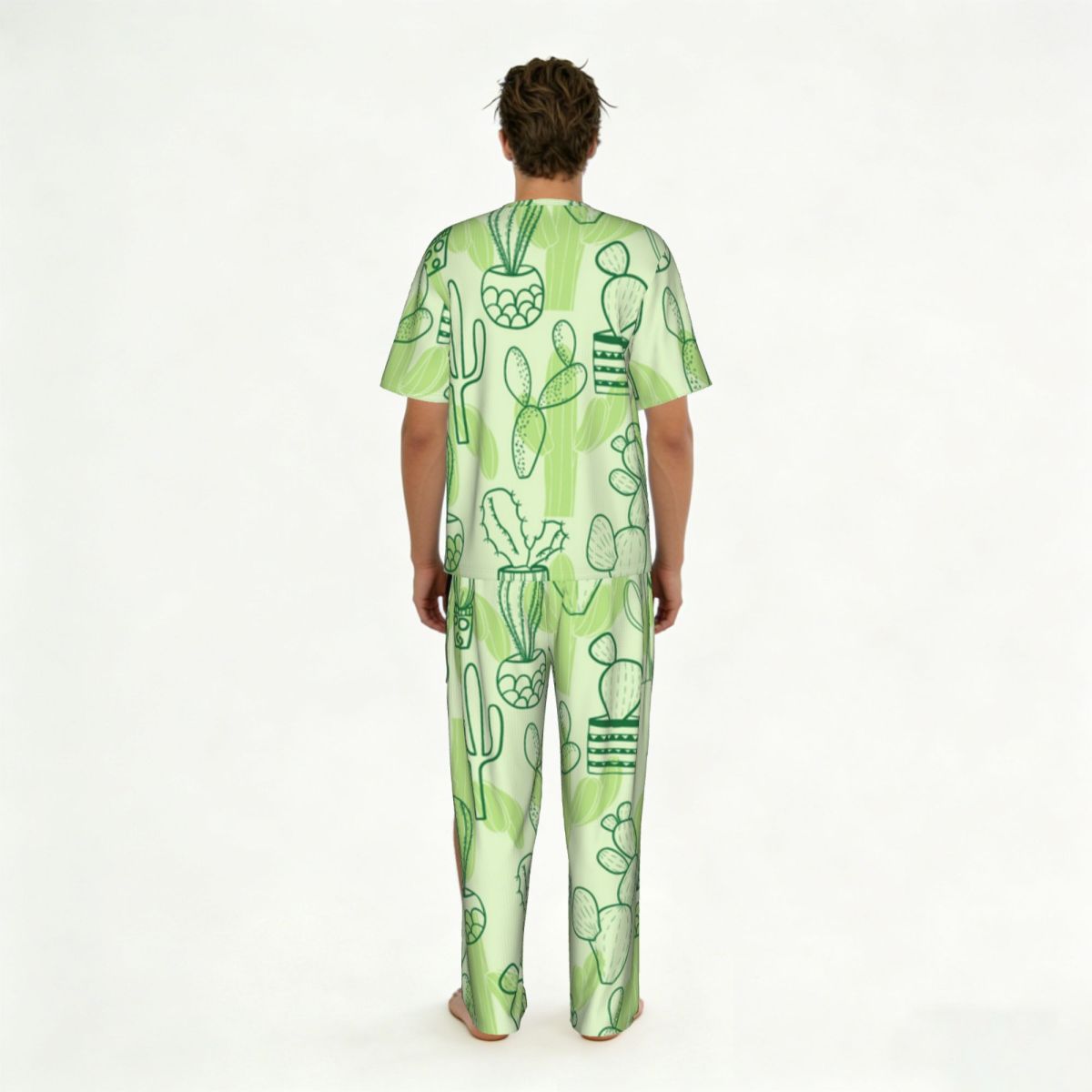 Męski komplet piżamowy: koszul – Summer Clothing Patterns recenzja i cena