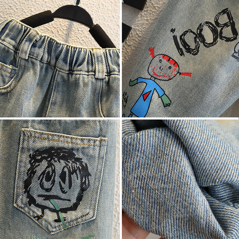 Dżinsy dla chłopca, odzież dzi – Summer Clothing Drawing For Kids recenzja i cena